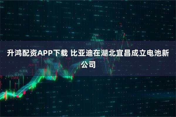 升鸿配资APP下载 比亚迪在湖北宜昌成立电池新公司